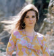 Natalie Wood photo poster print wearing a Pucci design from the 1970s.