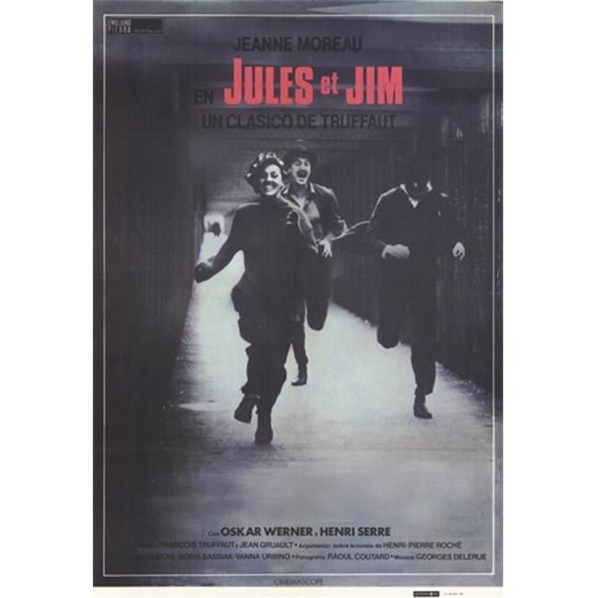 Jules and Jim Movie Poster 11x17 print showcasing classic film art.