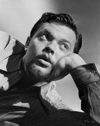 Orson Welles black and white photo print, perfect for movie enthusiasts.