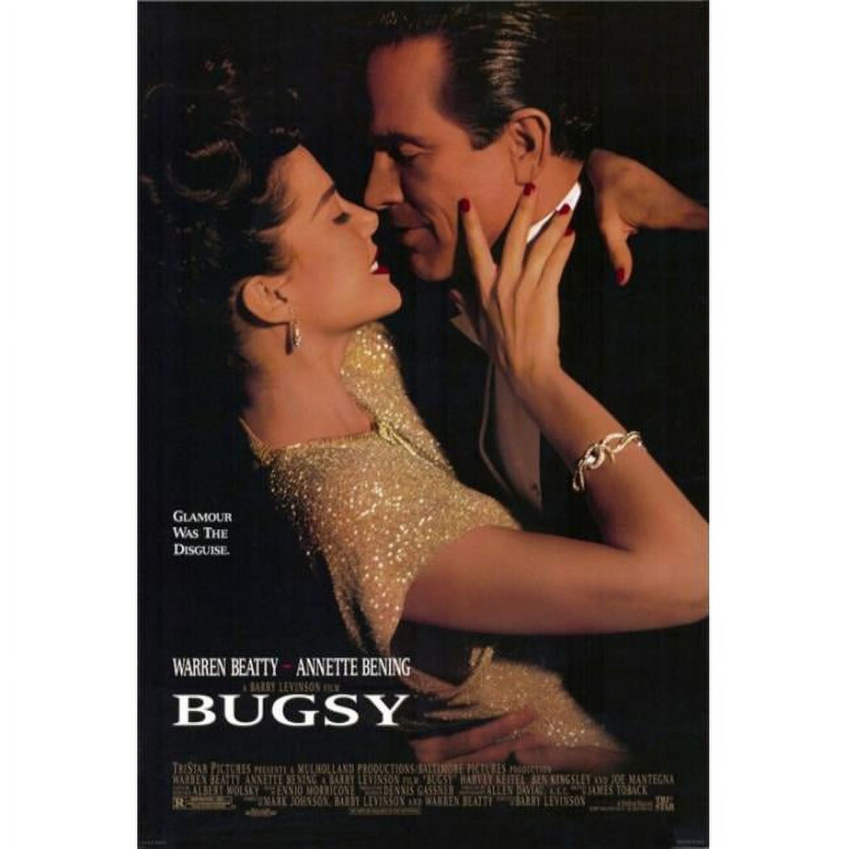 Bugsy Movie Poster Print in 27 x 40 size, classic film art.