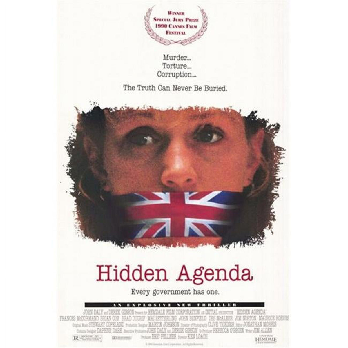 Hidden Agenda Movie Poster 11x17 print showcasing iconic imagery.
