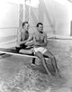 Randolph Scott and Cary Grant poolside at Santa Monica Beach 1935 photo print.