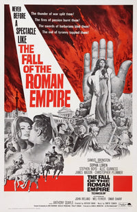The Fall of the Roman Empire movie poster print featuring Sophia Loren, 1964, 11x17
