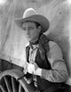 Roy Rogers in Cowboy Outfit Black and White Photo Print