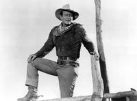 Hondo movie poster print featuring John Wayne from 1954