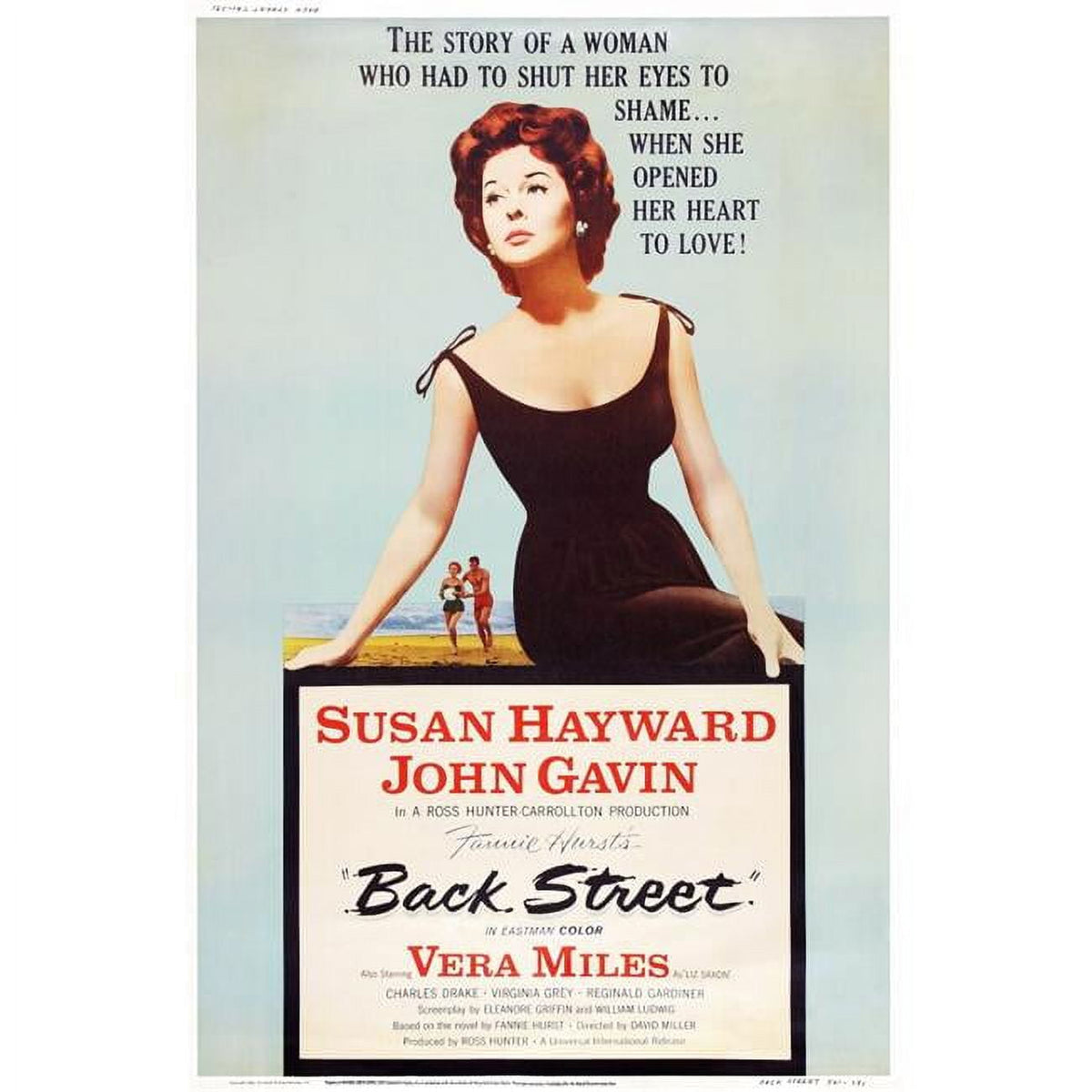 Back Street movie poster print featuring Susan Hayward, 1961