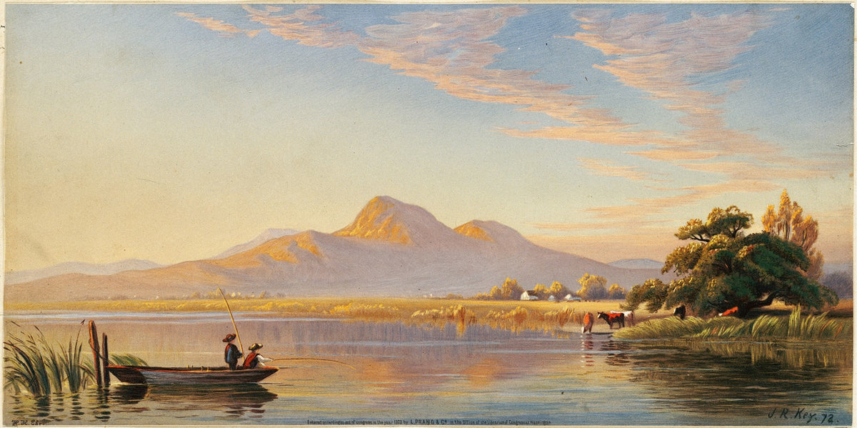 Mt. Diablo San Joaquin Valley art print by John Ross Key, showcasing a serene landscape.