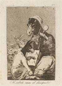 Si sabrá más el discípulo poster print by Francisco de Goya