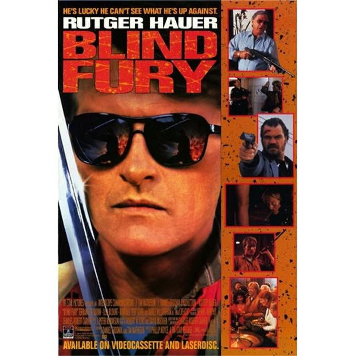 Blind Fury Movie Poster in 11x17 size - action cinema decor