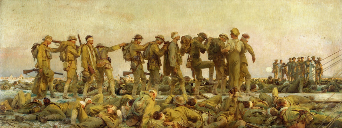 Gassed art print by John Singer Sargent, available in multiple sizes.