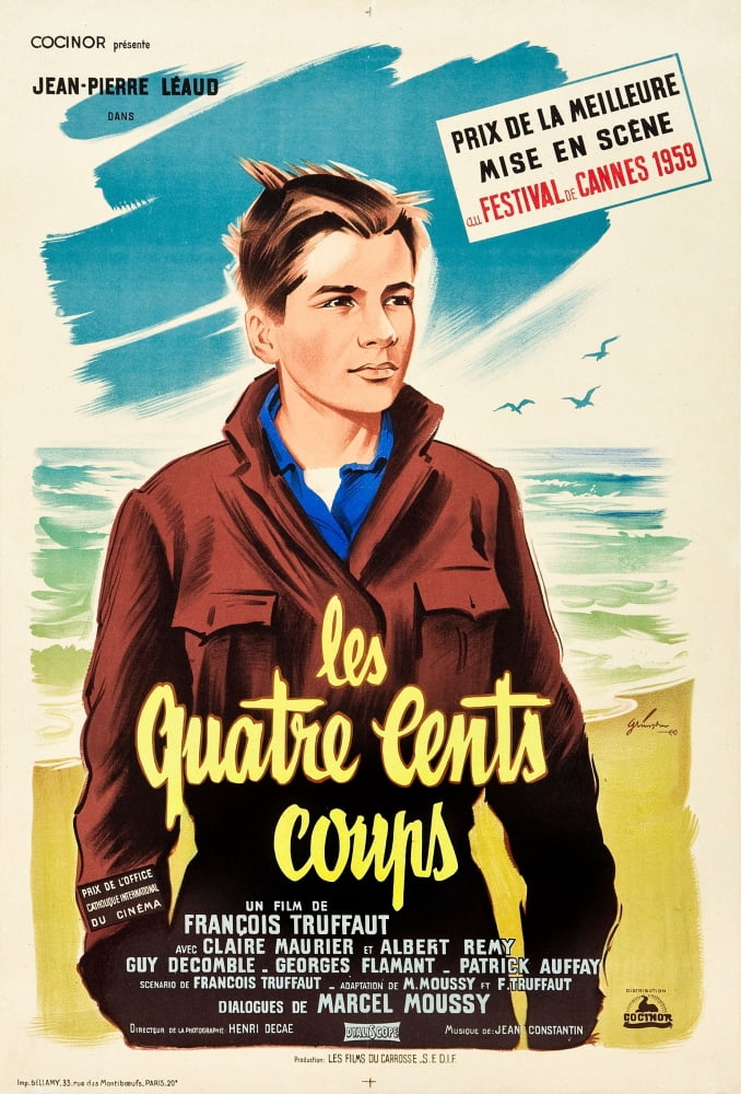 The 400 Blows Movie Masterprint Poster featuring Jean-Pierre Léaud 1959.