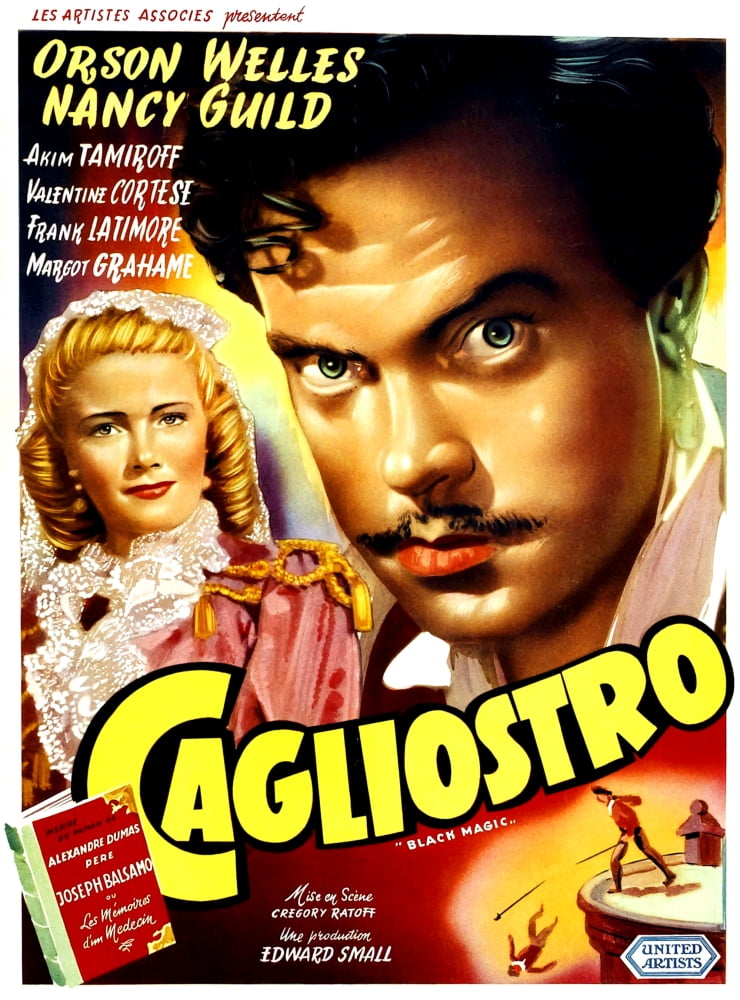 Black Magic (Cagliostro) Movie Masterprint Poster 1949 featuring Nancy Guild and Orson Welles.