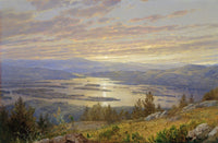 Lake Squam from Red Hill 1874 Art Print by William Trost Richards