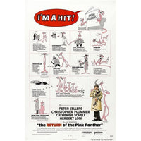 The Return of The Pink Panther movie poster featuring Peter Sellers, 1975 classic film.