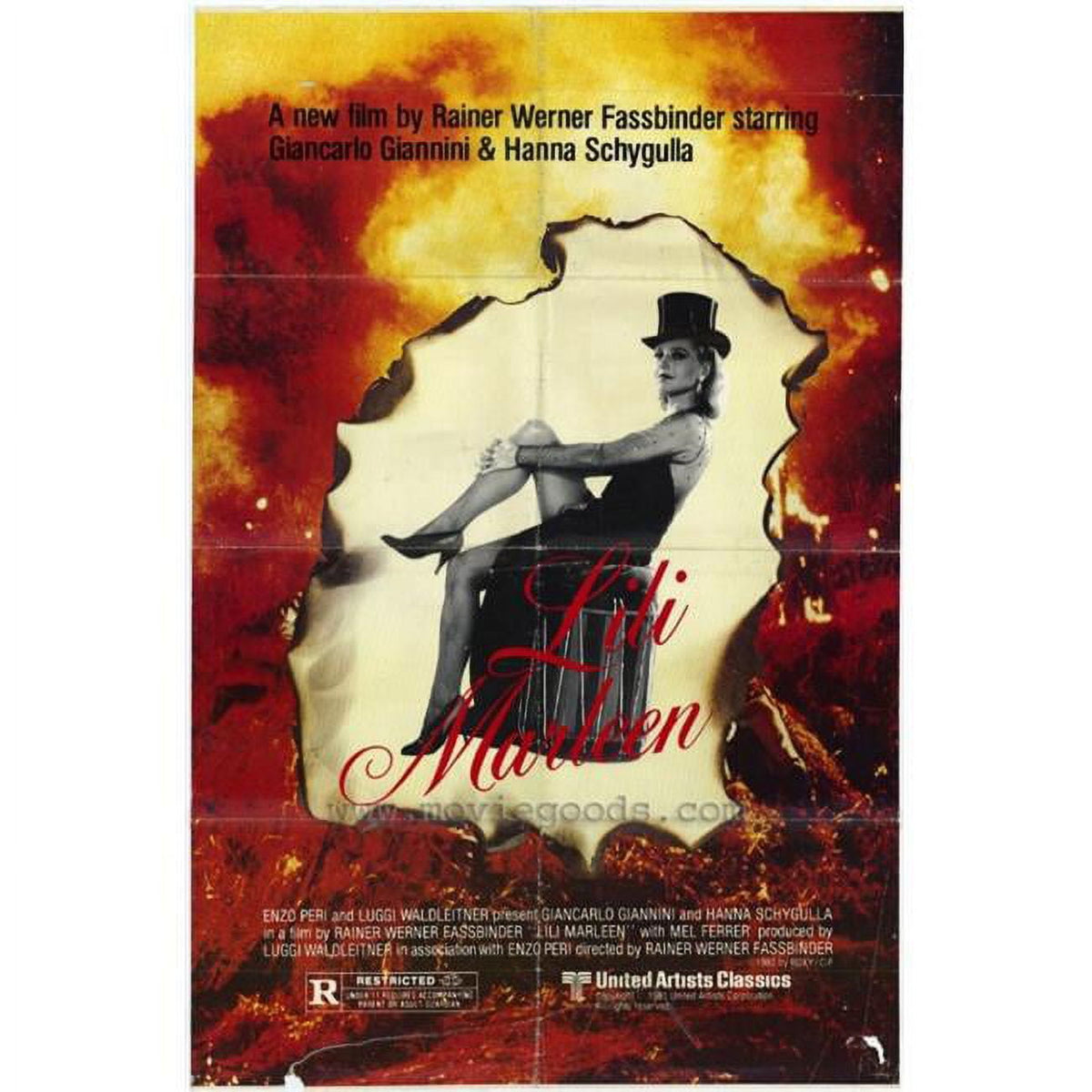 Lili Marleen Movie Poster 11x17 print for home decor.