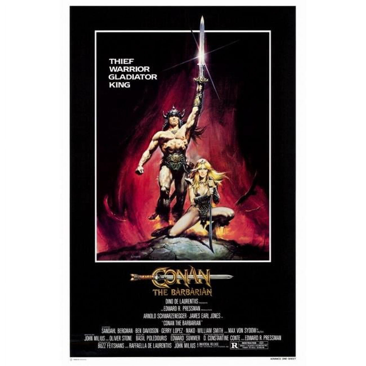 Conan the Barbarian movie poster print 27x40