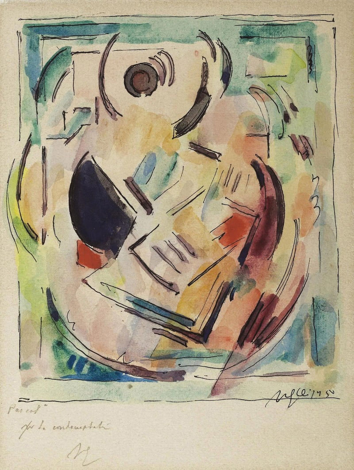 Composition Art Poster Print by Albert Gleizes in multiple sizes