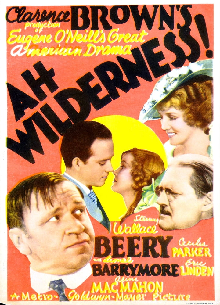 Ah Wilderness! 1935 Movie Masterprint Poster Print featuring Wallace Beery, Eric Linden, Cecilia Parker, Lionel Barrymore, and Helen Flint