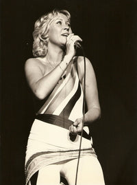 ABBA Agnetha Faltskog Black and White Photo Print