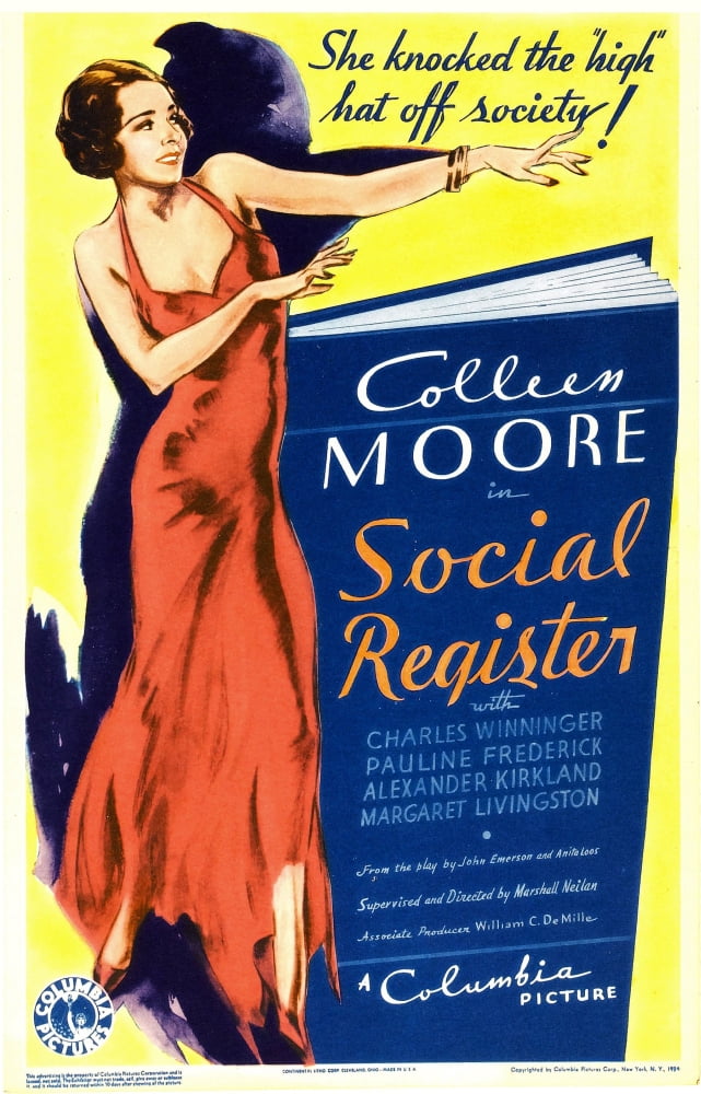 Colleen Moore Midget Window Card Movie Poster Print from 1934
