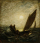 With Sloping Mast And Dipping Prow Poster Print by Albert Pinkham Ryder