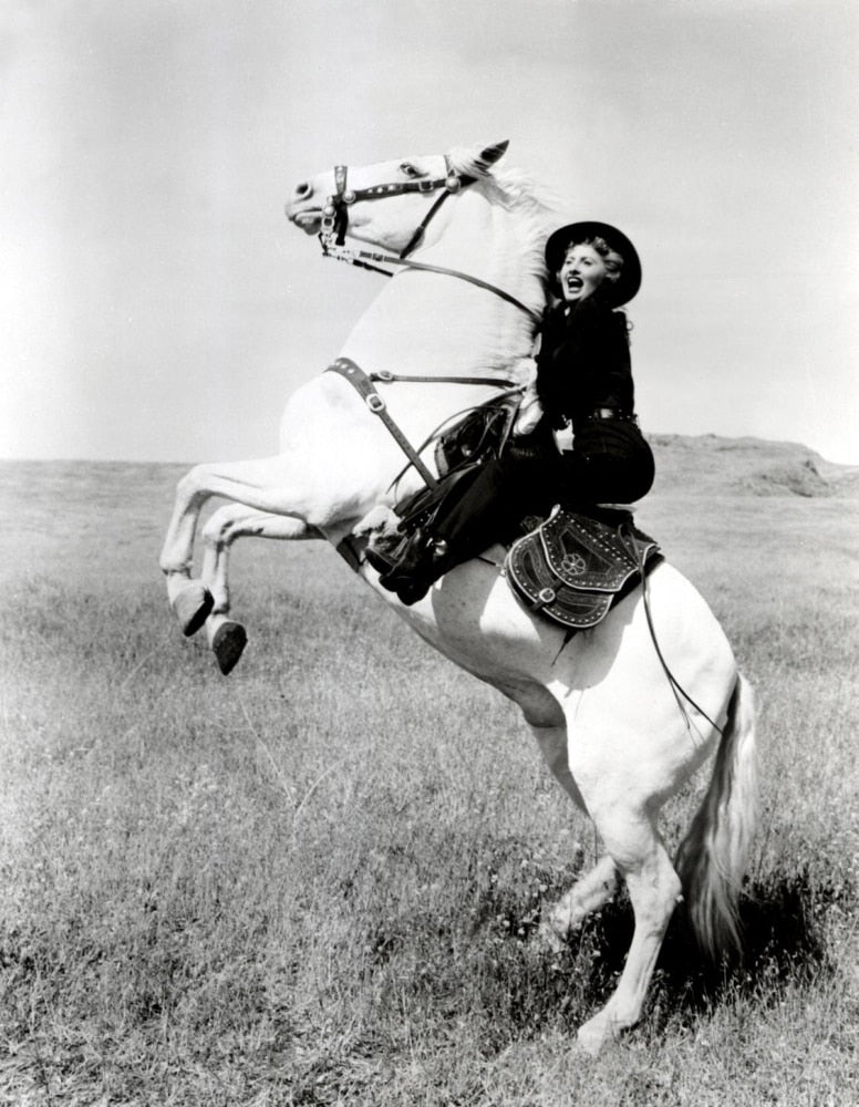 Forty Guns movie masterprint poster featuring Barbara Stanwyck (1957)