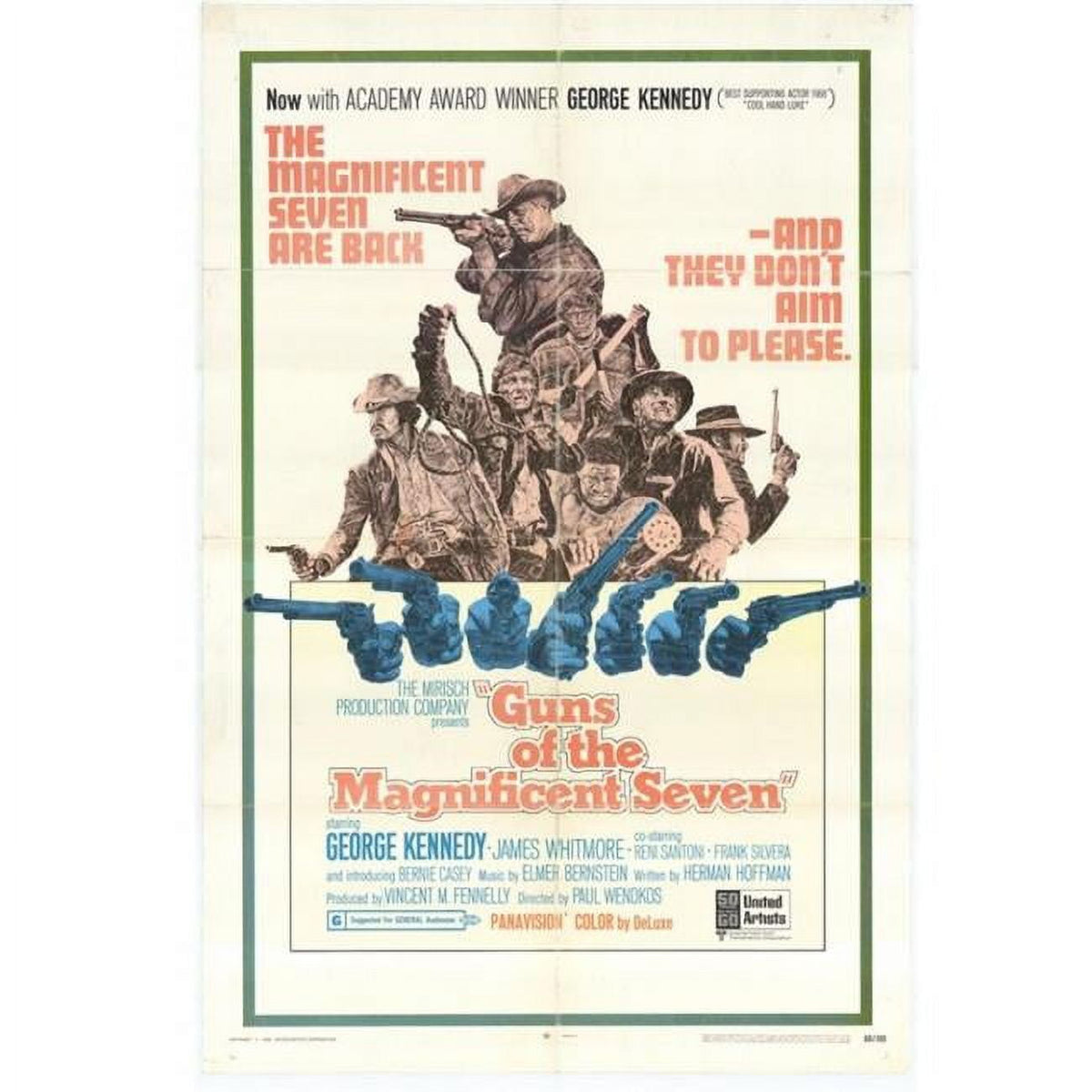 Guns of the Magnificent Seven Movie Poster 11x17