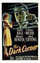 The Dark Corner Movie Poster print featuring classic film noir imagery.