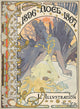 L'Illustration Noël 1896 poster print by Alphonse Mucha, showcasing holiday elegance.