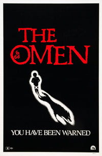The Omen 1976 movie poster art print featuring iconic horror film imagery.