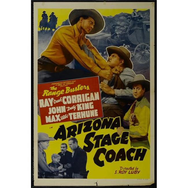 Arizona Stage Coach Movie Poster Print 27x40 - vibrant Wild West art