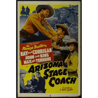 Arizona Stage Coach Movie Poster Print 27x40 - vibrant Wild West art