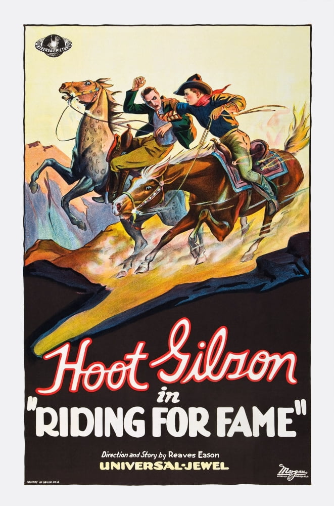 Riding For Fame Movie Masterprint Poster Print (11x17) featuring Hoot Gibson