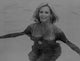 Black and white photo print of Angie Dickinson swimming