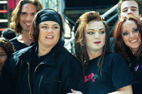 Boy George Impersonator print featuring Euan Morton and Rosie O'Donnell from Broadway's Taboo.