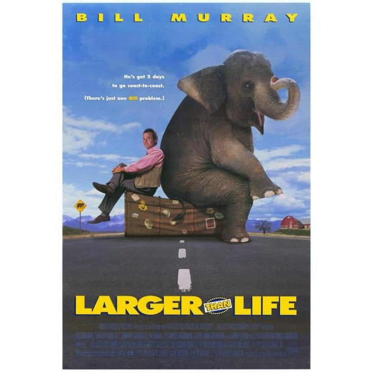 Larger Than Life Movie Poster Print 27x40 - vibrant cinematic wall art