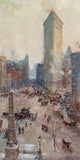 Flat Iron Building poster print by Colin Campbell Cooper, showcasing iconic architecture.