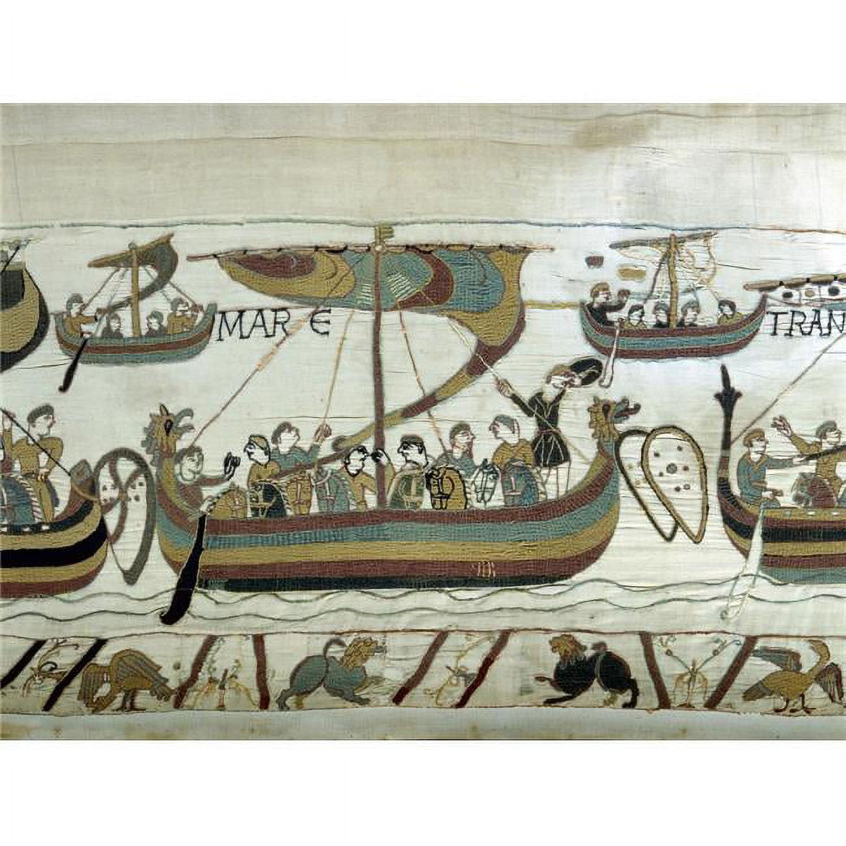 The Bayeux Tapestry Poster Print showcasing historical art