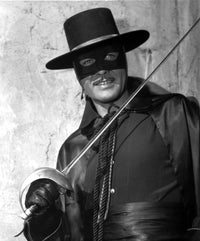 Zorro film still photo print capturing a classic movie moment.