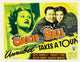 Annabel Takes A Tour movie poster print featuring Jack Oakie and Lucille Ball from 1938.