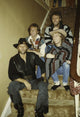 Photo print of The Bee Gees with brother Andy Gibb, available in multiple sizes.