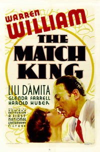 The Match King movie poster featuring Lili Damita and Warren William, 1932.