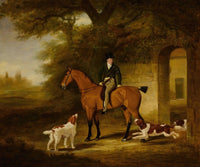 A Chestnut Hunter by John Ferneley poster print showcasing equestrian art.