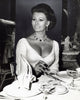 Sophia Loren dining photo print, available in multiple sizes.
