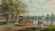 Waiting at the Ferry art print by Edward Lamson Henry, 1906.
