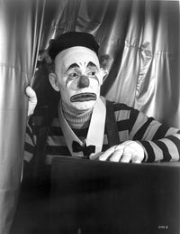 Emmett Kelly Feeling Scared Clown Photo Print - 8 x 10, 16 x 20