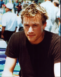 Heath Ledger photo print in brown shirt, 8x10, 24x30 options