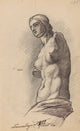 Venus de Milo drawing poster print by Stanisław Wyspiański
