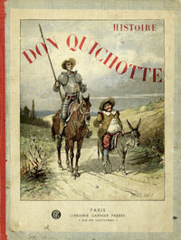 Don Quixote book cover poster print illustrated by Jules David, available in multiple sizes.