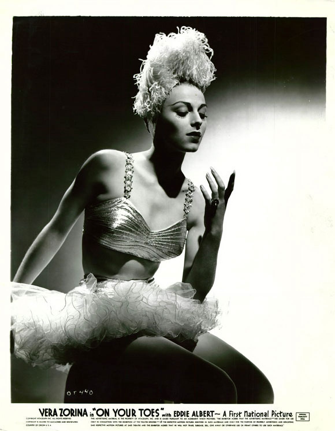 On Your Toes Movie Poster 8x10 print featuring classic cinema art.